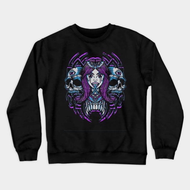 Serpentine Sister Crewneck Sweatshirt by MasticisHumanis